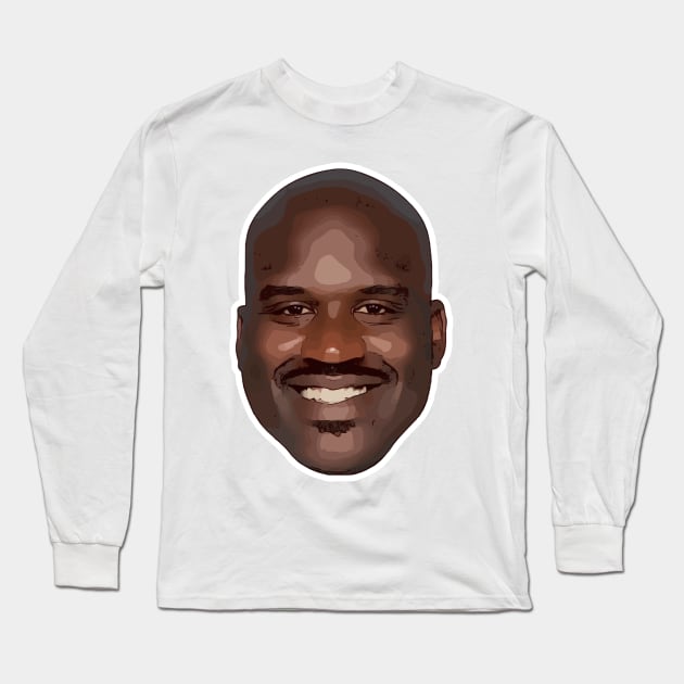 Shaquille O’neal Long Sleeve T-Shirt by Playful Creatives